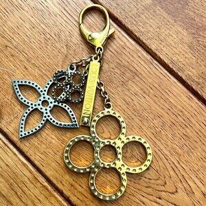 Louis Vuitton Louis Vuitton Gold Silver Bijousack Tapage Bag Charm Keychain